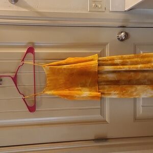 Andree by Unit Size M Yellow/gold long dress